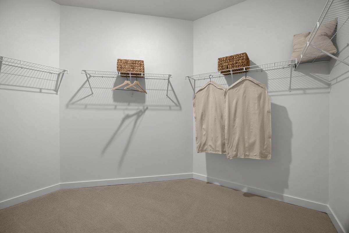 Primary walk-in closet