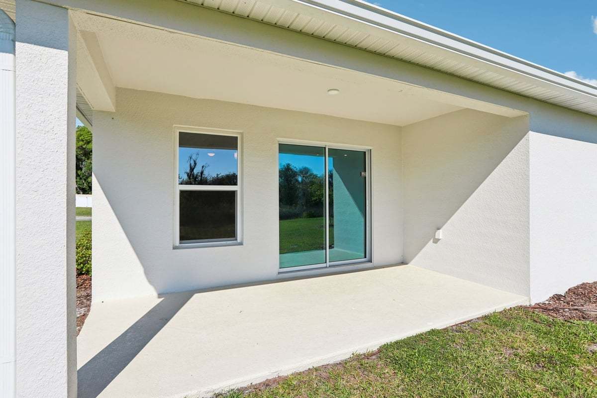 Covered patio