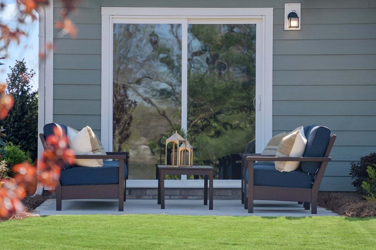 Plan 1602 Modeled - Back patio