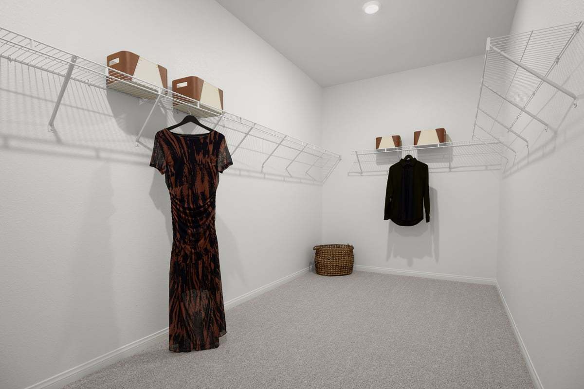 Primary walk-in closet
