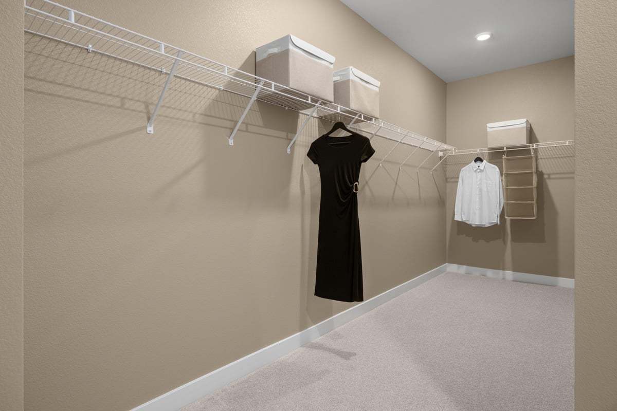 Primary walk-in closet