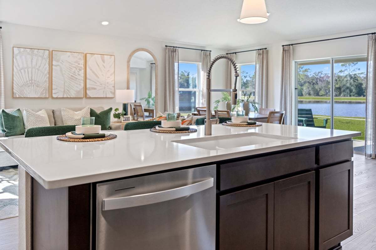 Plan 1662 Modeled - Kitchen island