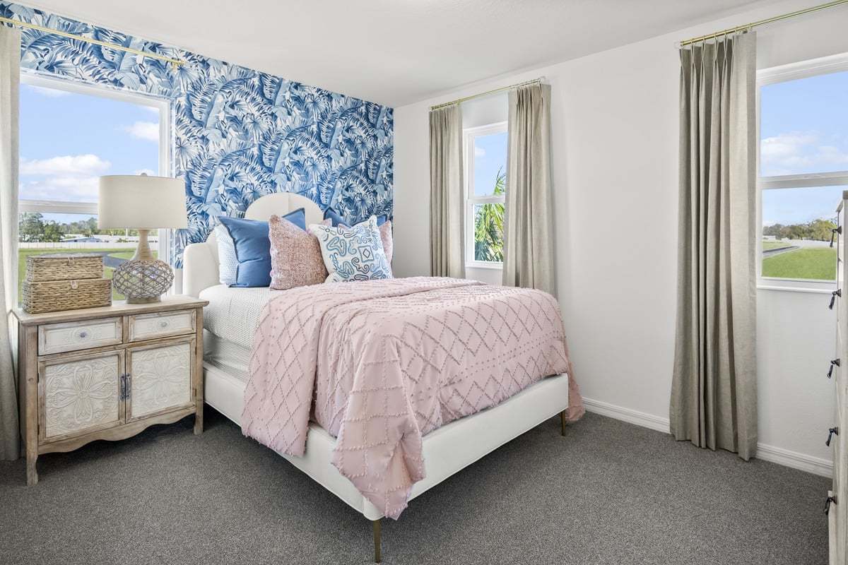 Spacious secondary bedrooms