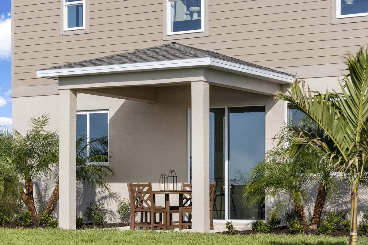 Optional covered patio