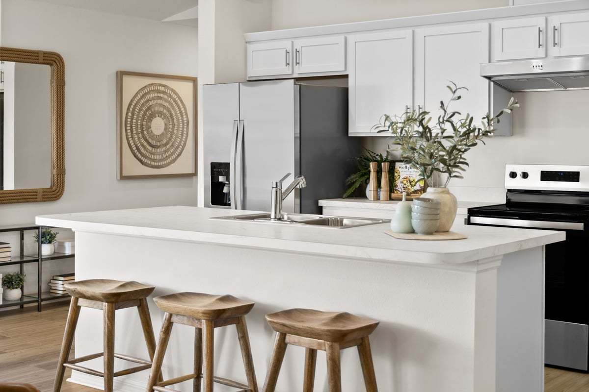 Plan 1637 Modeled - Kitchen island