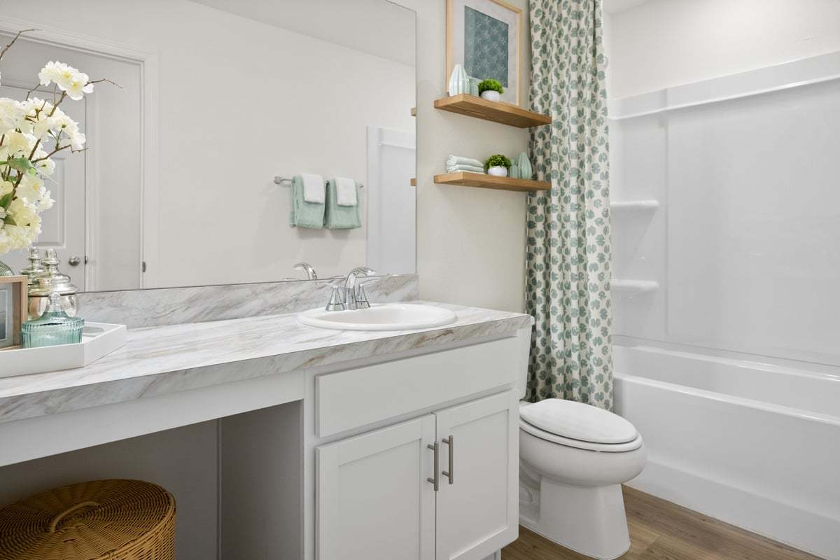 Secondary bathroom