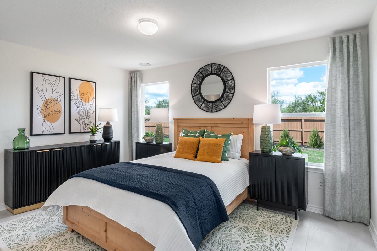 Plan 1242 Modeled - Primary bedroom