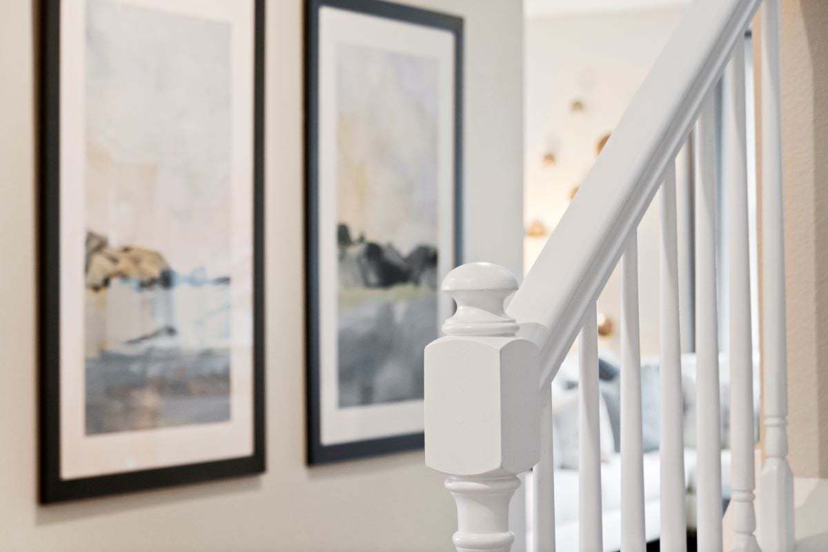 Wood stair rail
