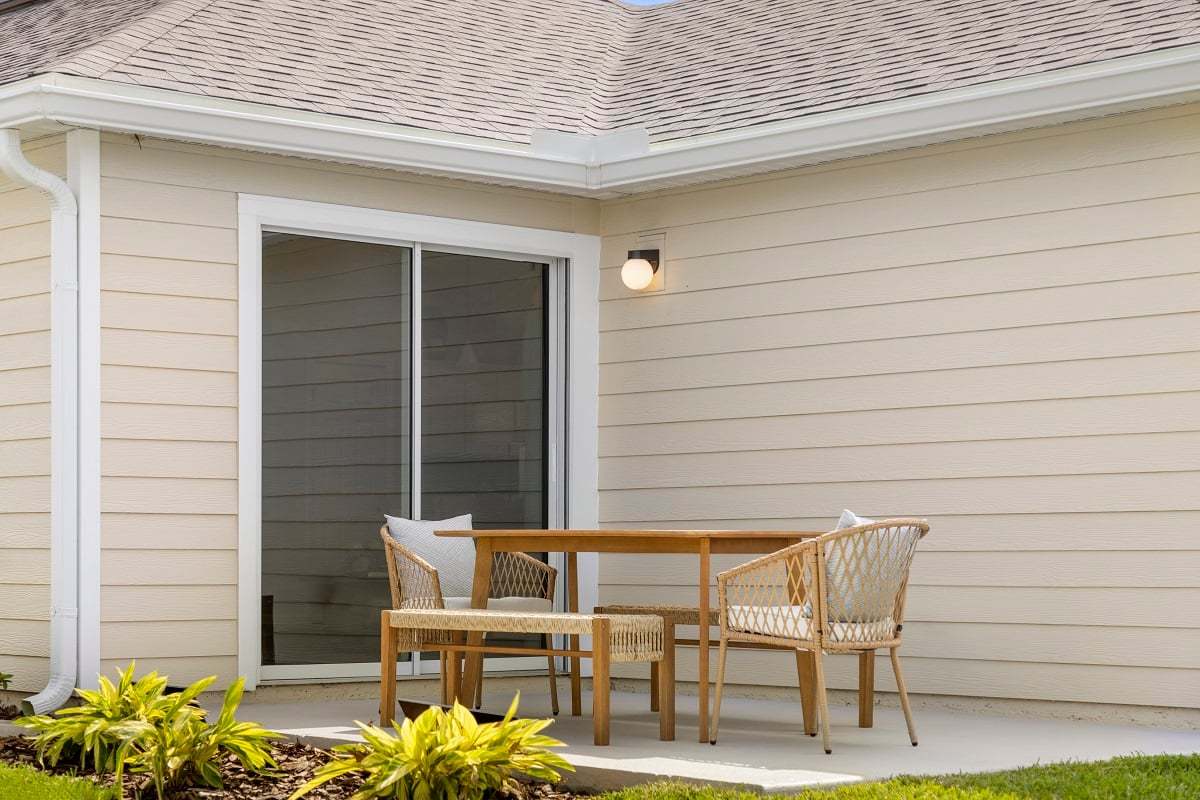 Plan 1501 Modeled - Rear patio
