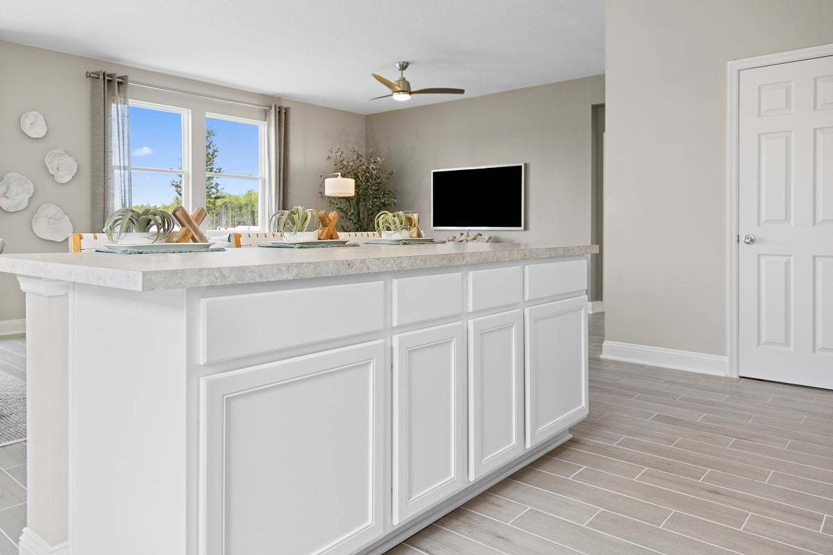 Plan 1707 Modeled - Kitchen island