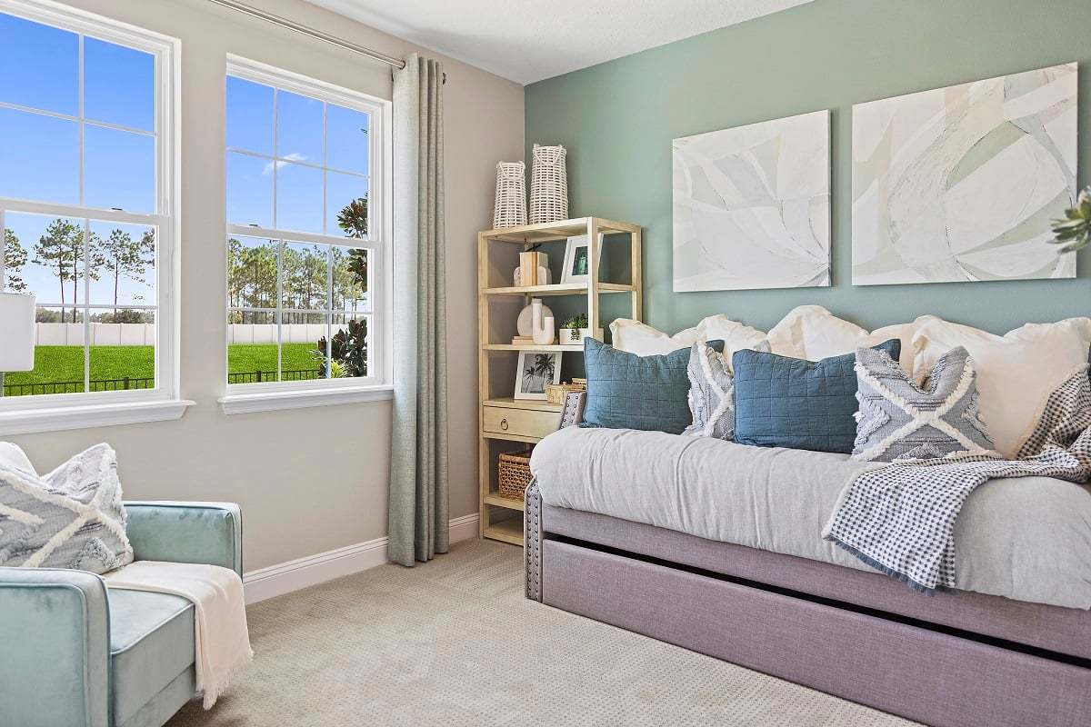 Plan 1707 Modeled - Spacious secondary bedrooms