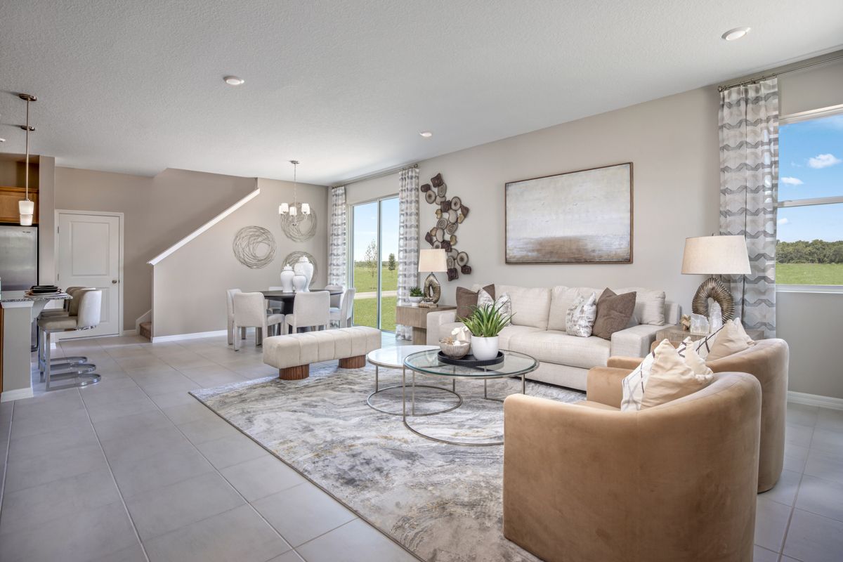 Plan 1852 Modeled - Great room