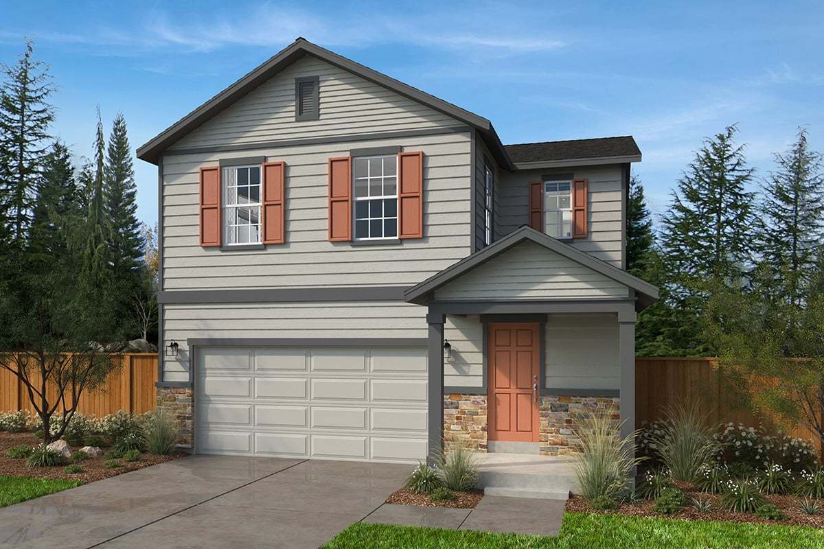 Exterior A with optional masonry