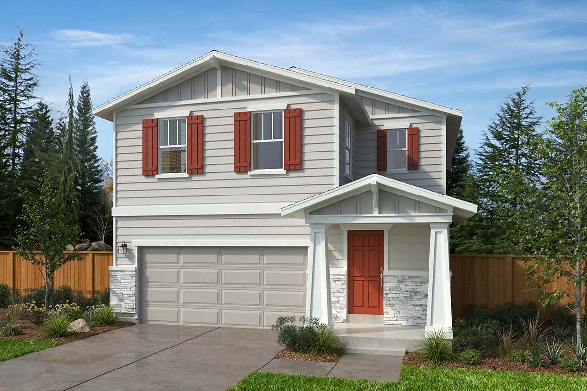 Exterior B with optional masonry