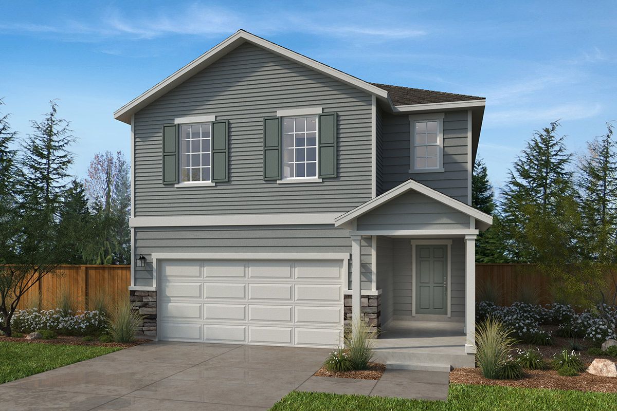 Exterior A with optional masonry