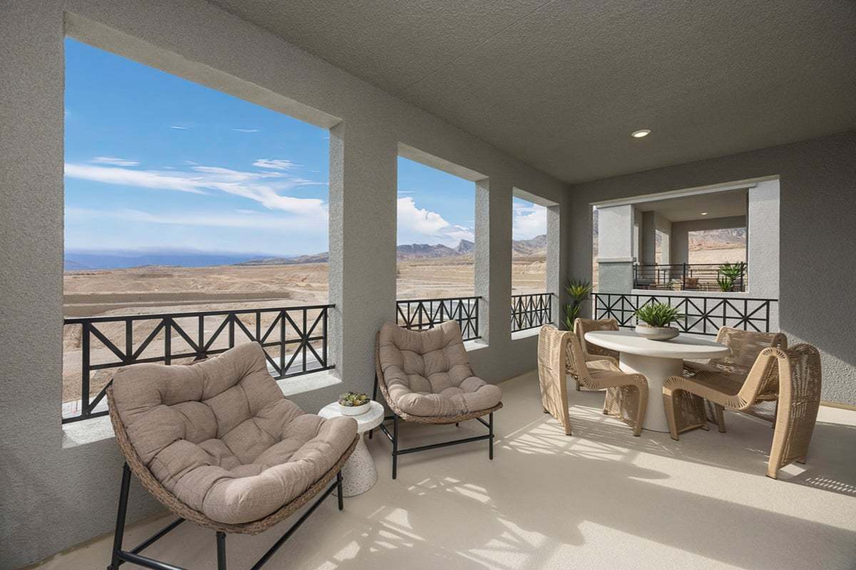 Plan 2175 Modeled - Covered balcony