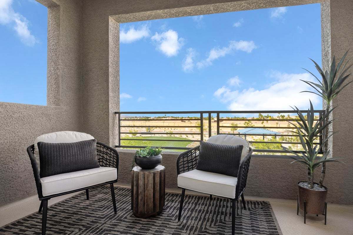 Covered balcony