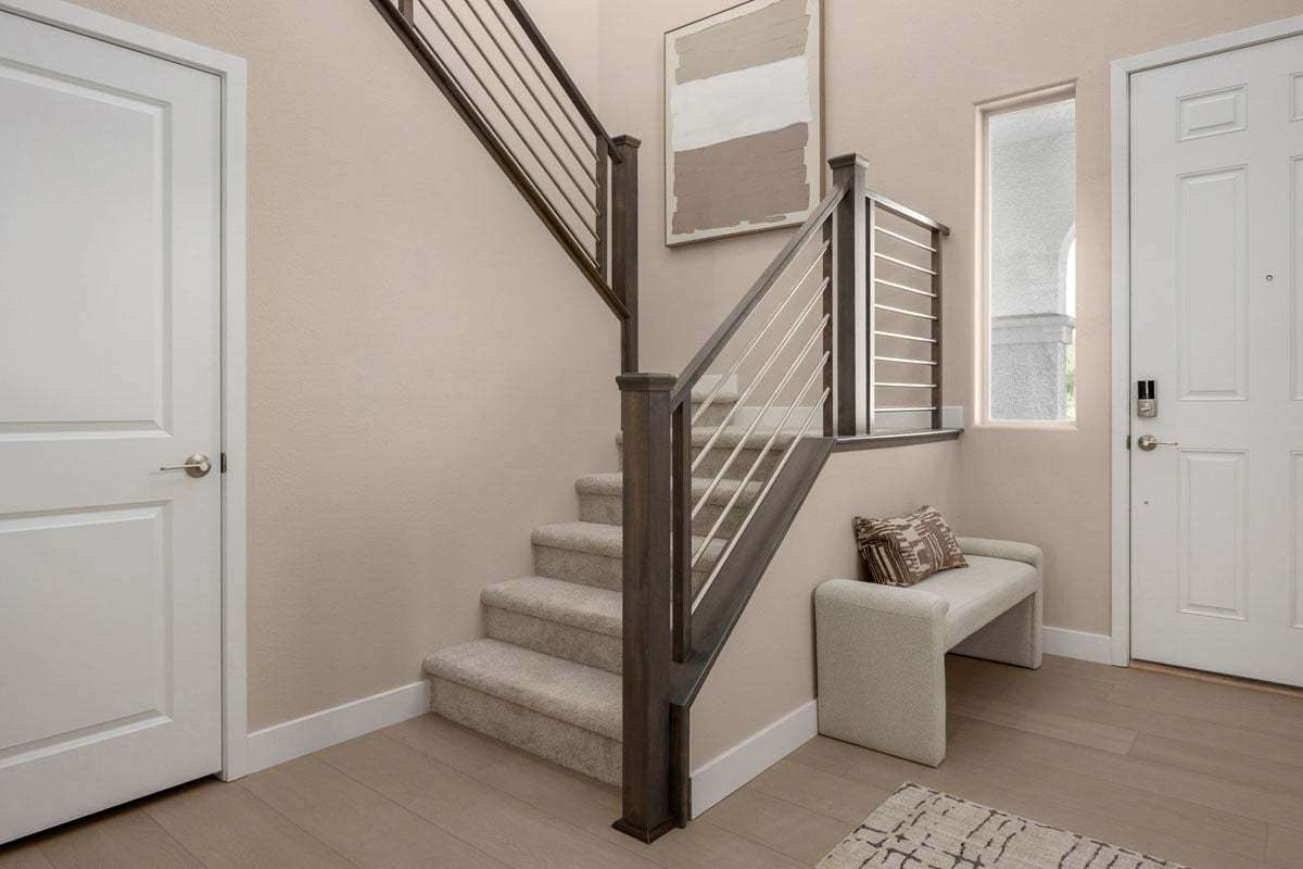 Plan 3066 Modeled - Wrought-iron stair rail