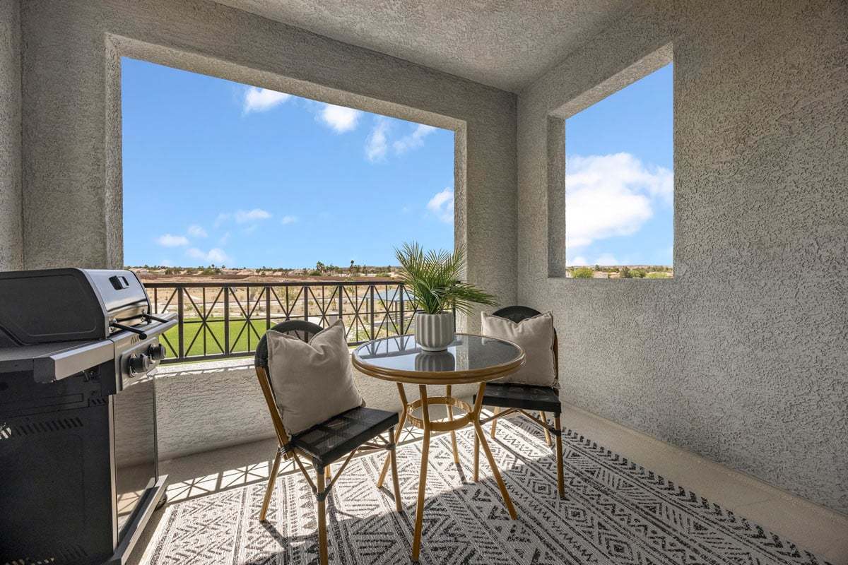 Covered balcony
