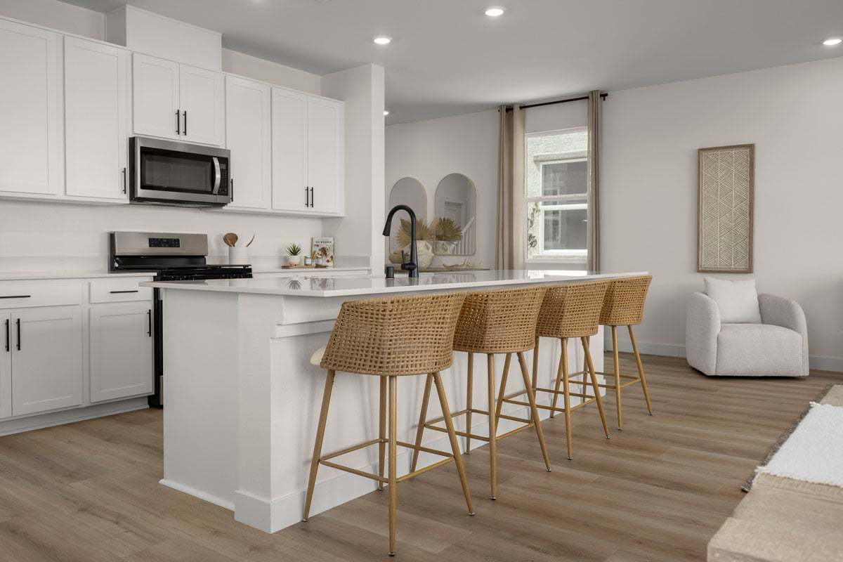 Plan 2469 Modeled - Kitchen breakfast bar