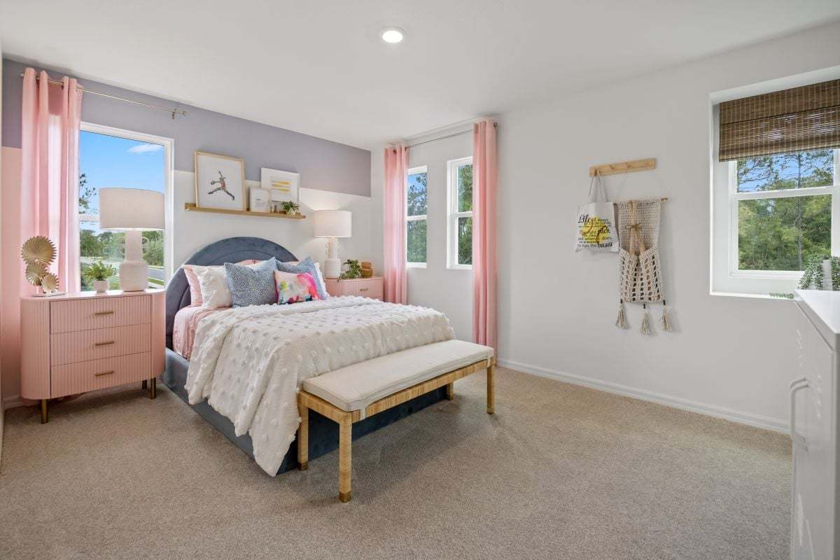 Spacious secondary bedrooms