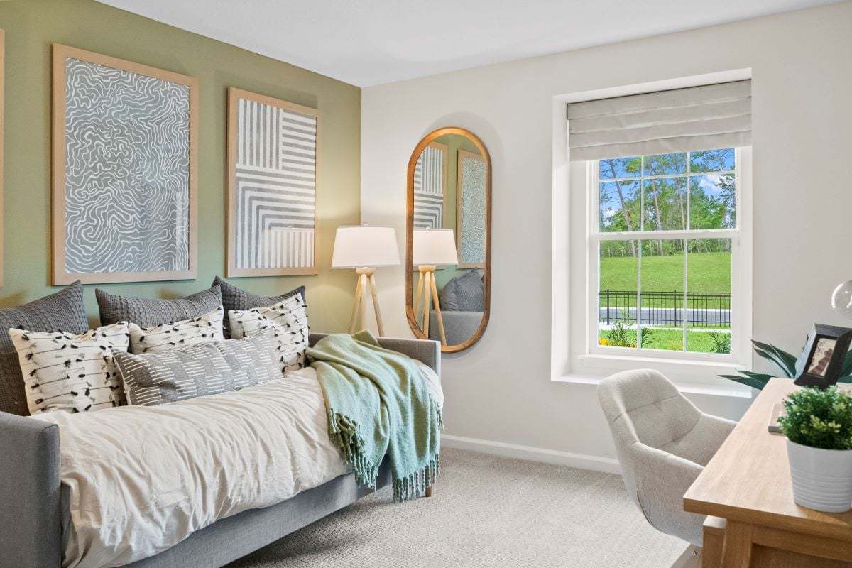 Plan 1769 Modeled - Spacious secondary bedrooms