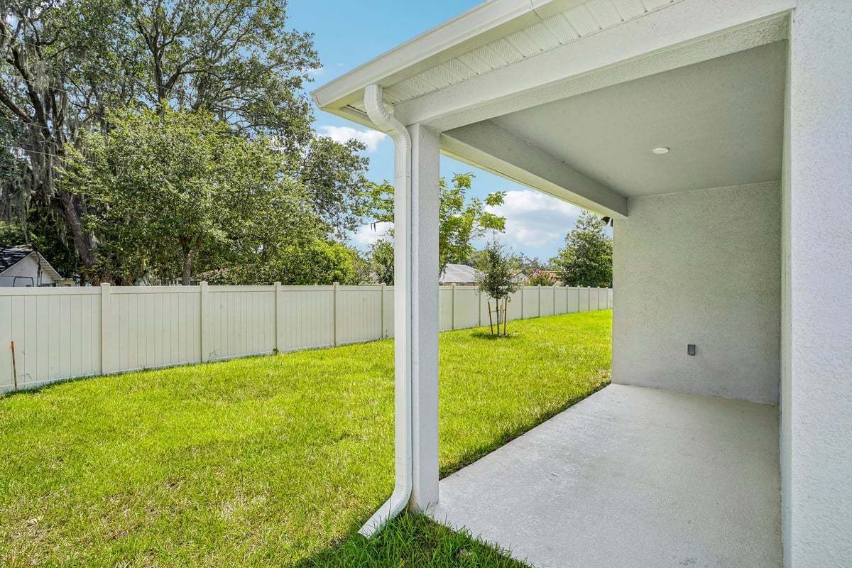 Covered patio