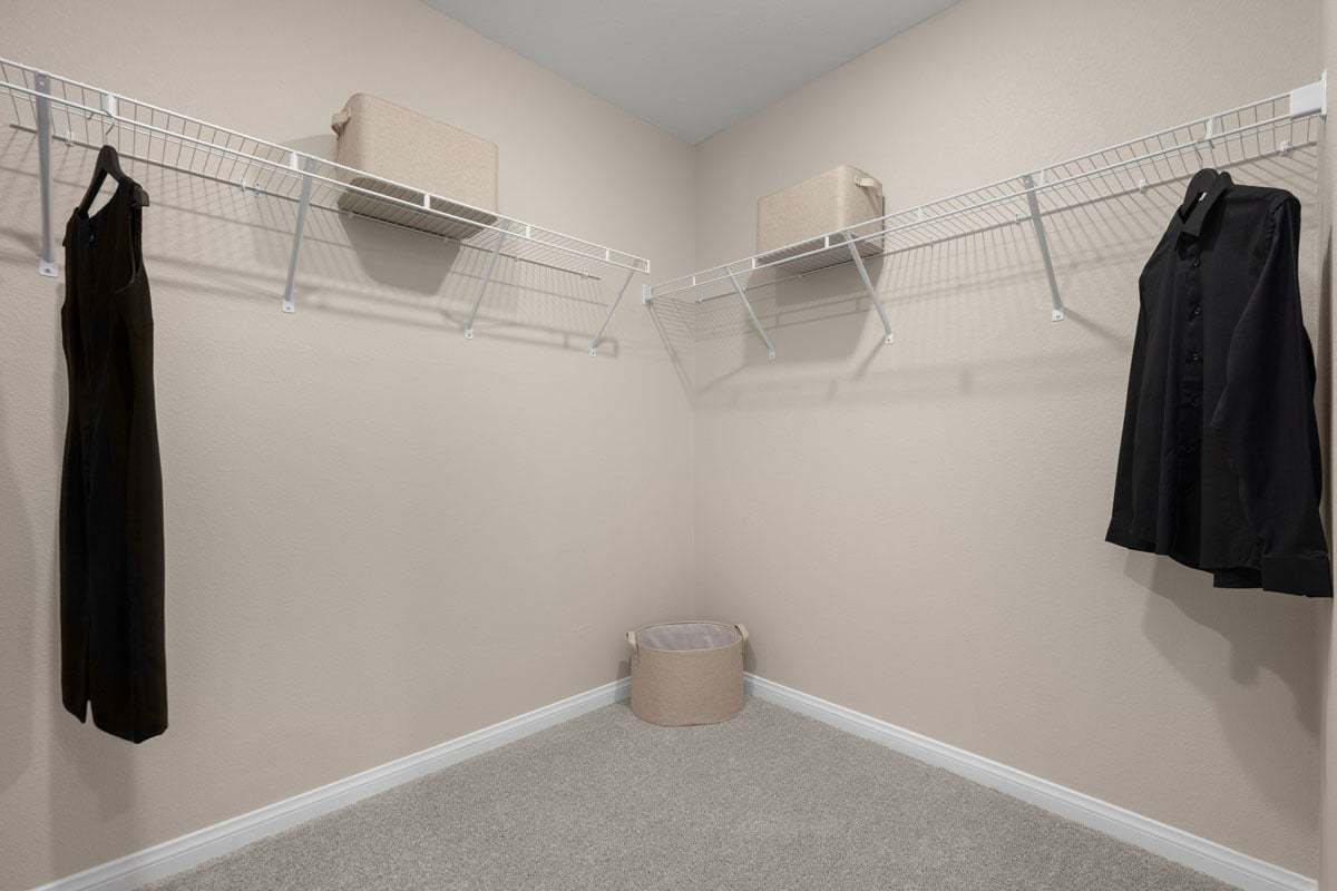 Primary walk-in closet