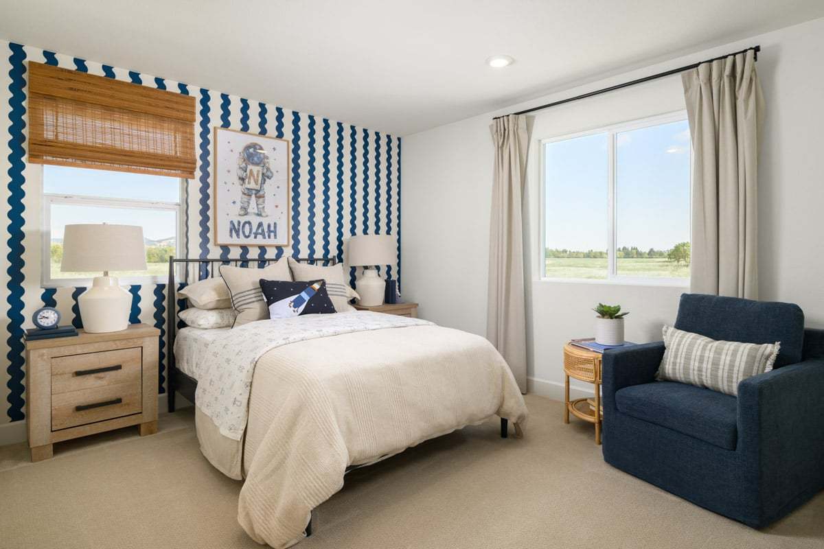 Plan 1454 Modeled - Bedroom 2