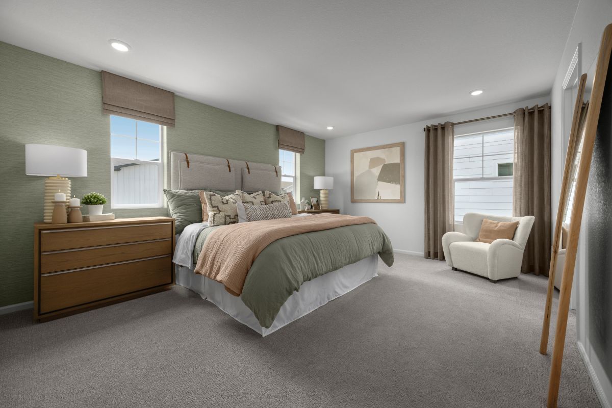 Plan 1762 Modeled - Primary bedroom