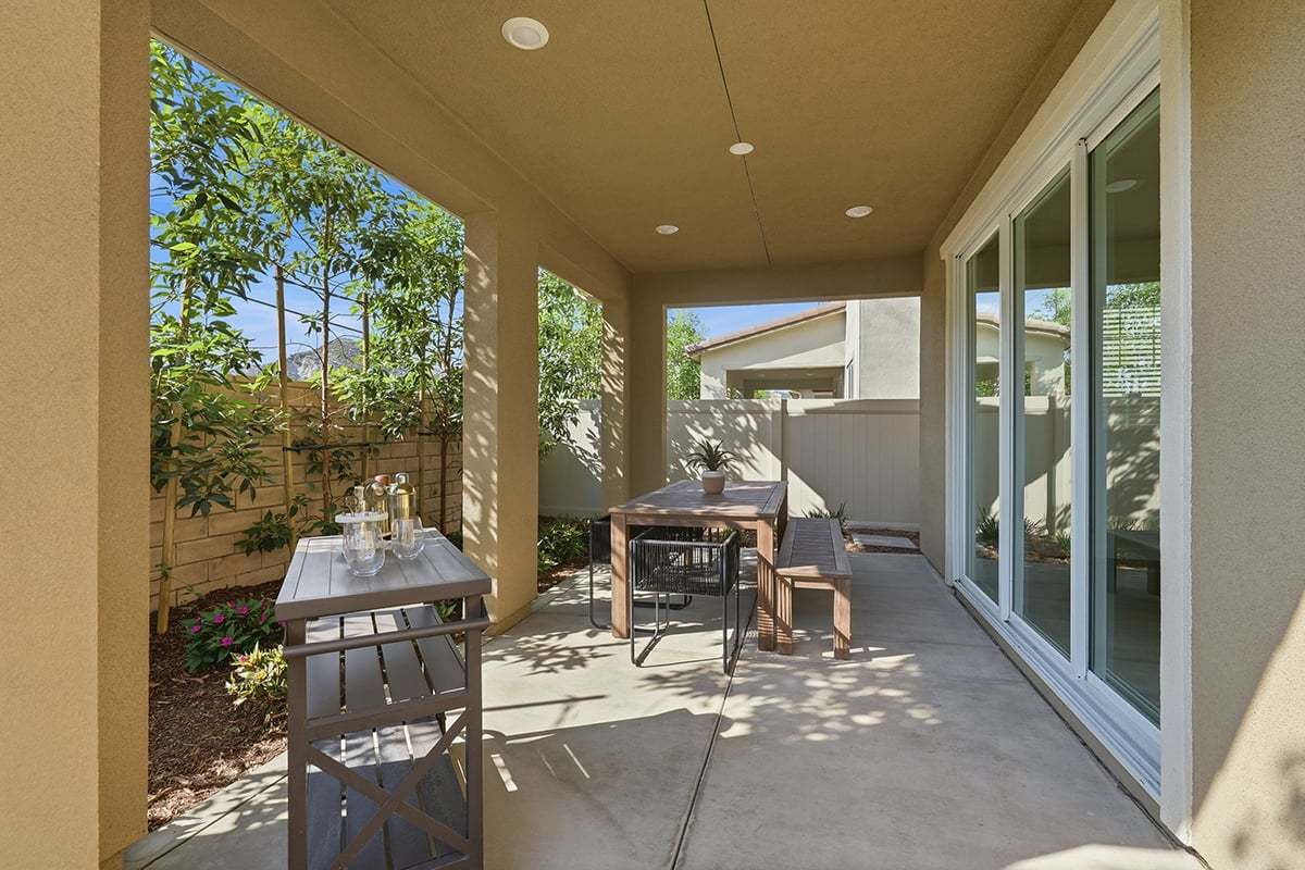 Covered patio