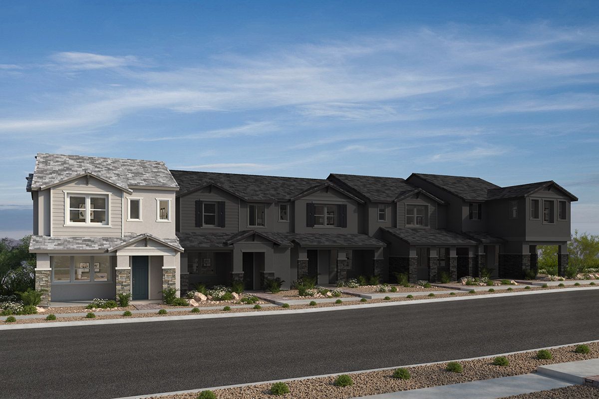 Plan 1809 End Unit Modeled - Groves at Caldwell Park at Summerlin: Las Vegas, Nevada - KB Home