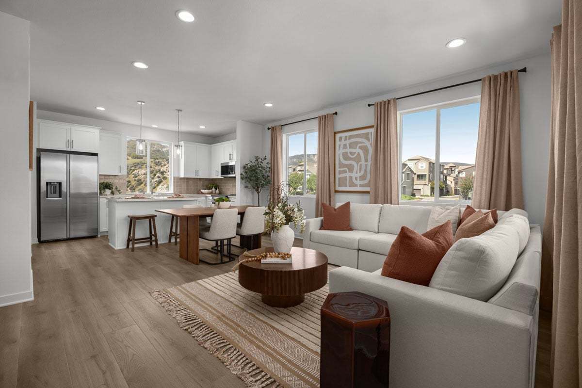 Plan 1440 Modeled - Great room
