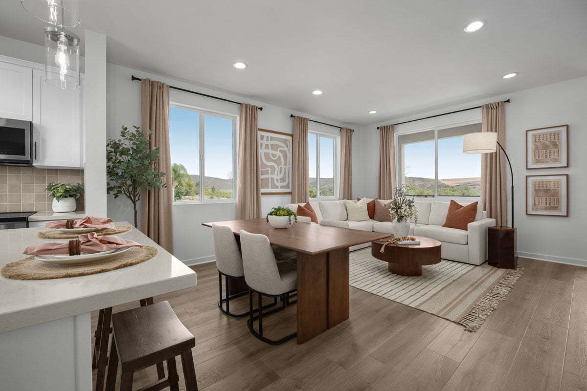 Plan 1440 Modeled - Great room