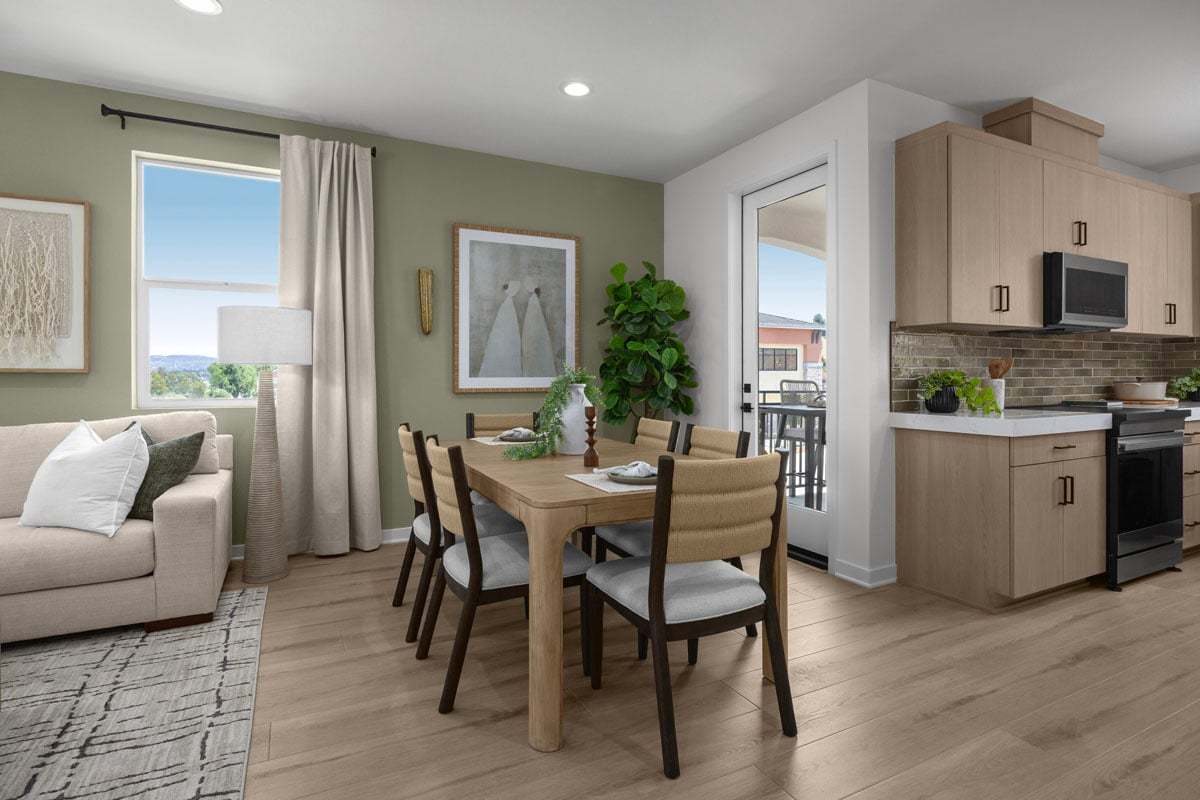 Plan 1472 Modeled - Dining area