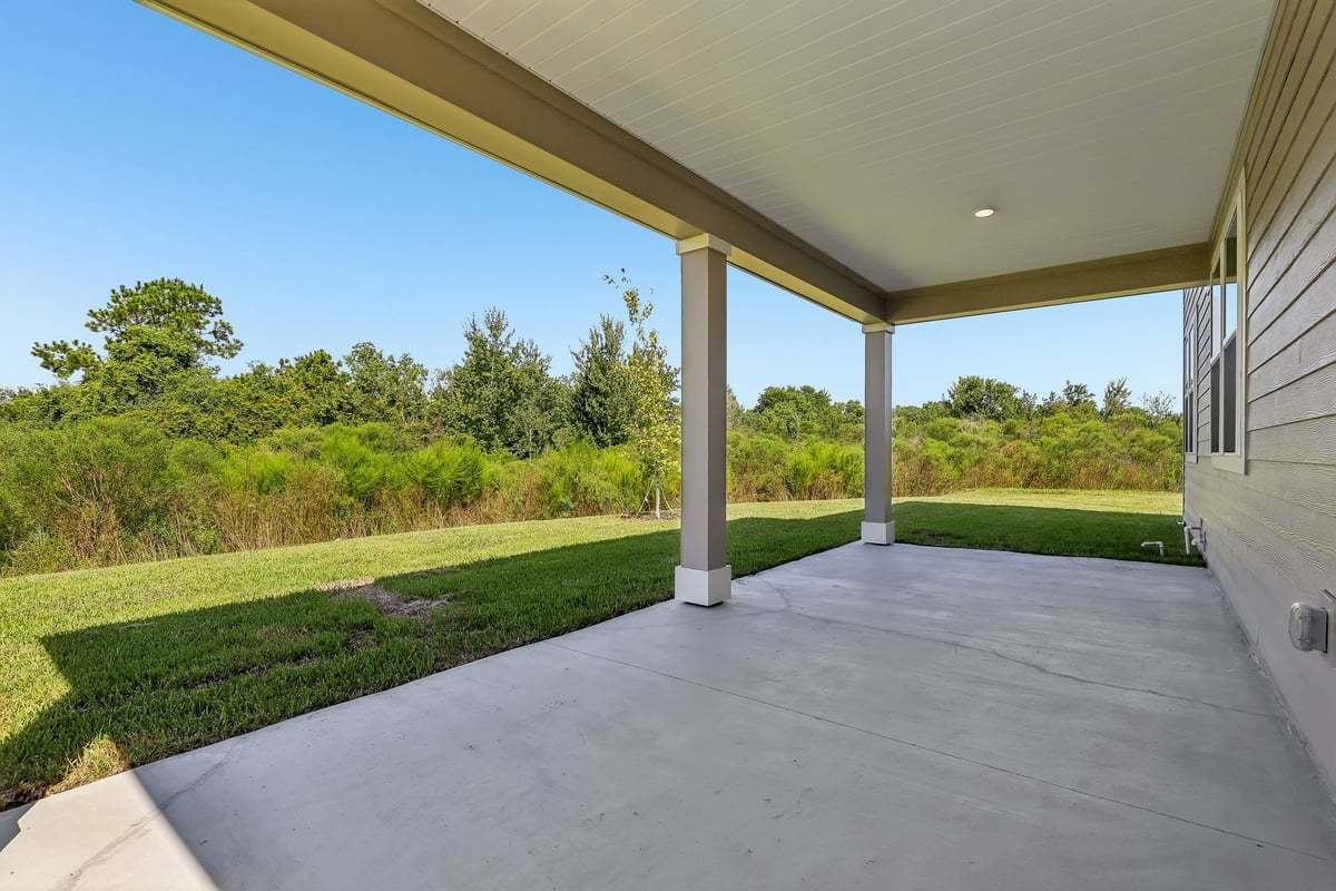 Covered patio