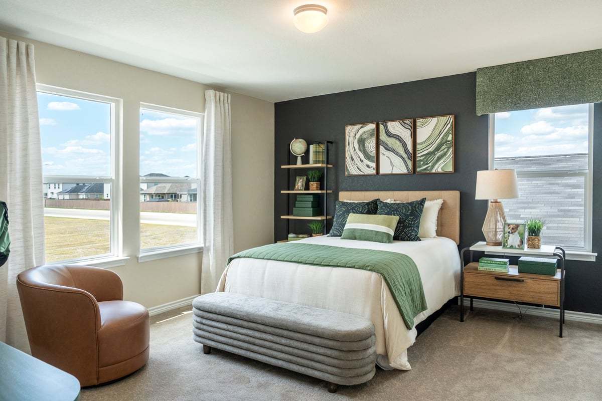 Spacious secondary bedrooms