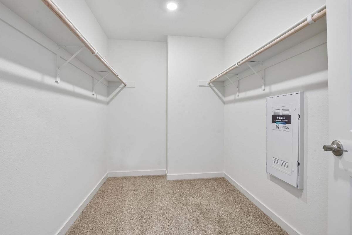 Primary walk-in closet