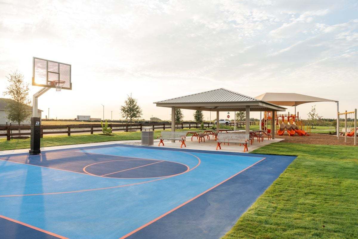 Community basketball court