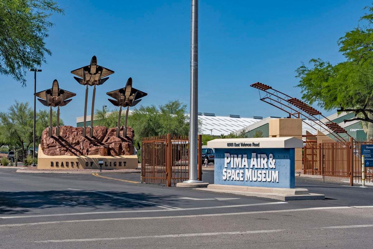 6 miles to Pima Air & Space Museum