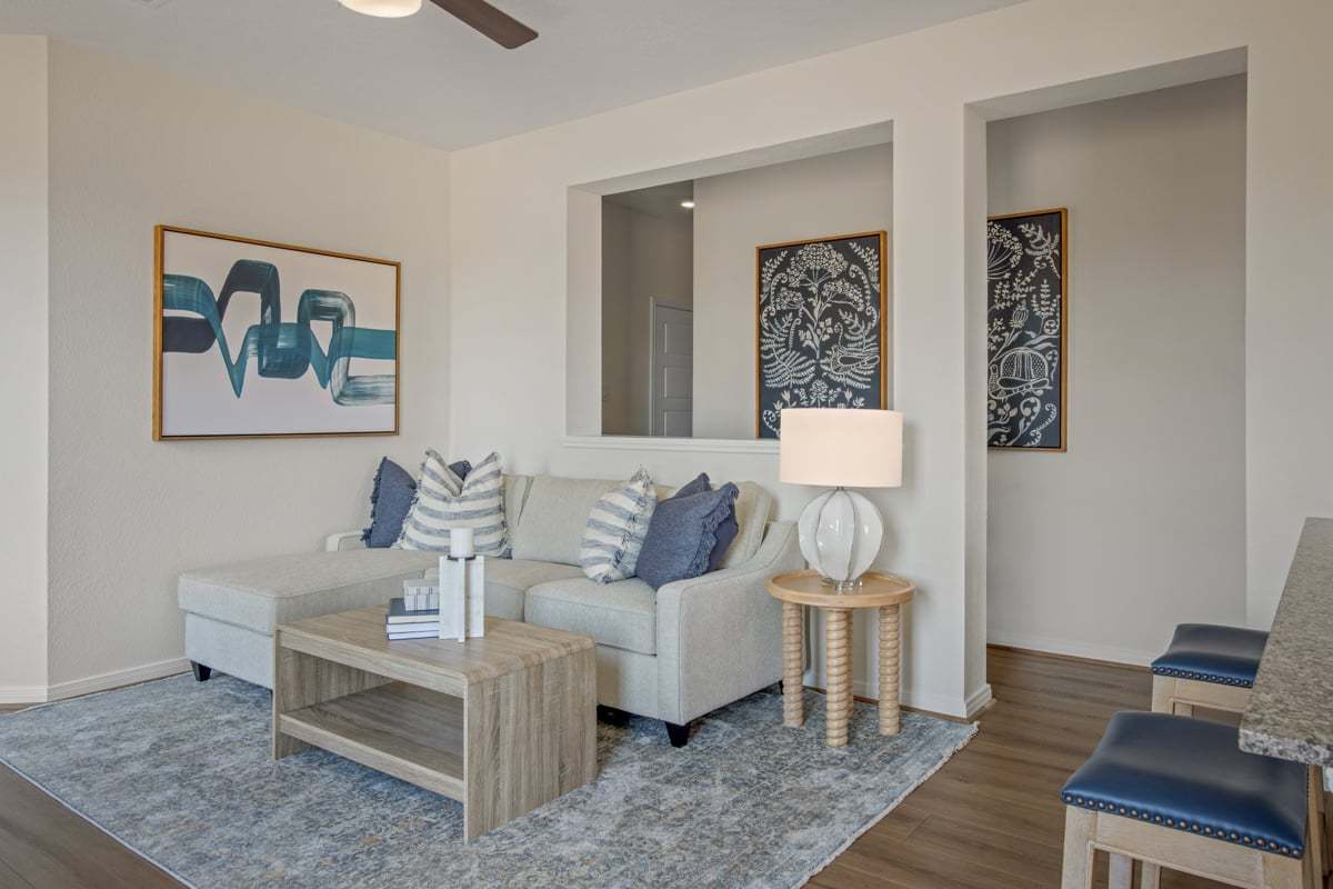 Plan 1243 Modeled - Great room