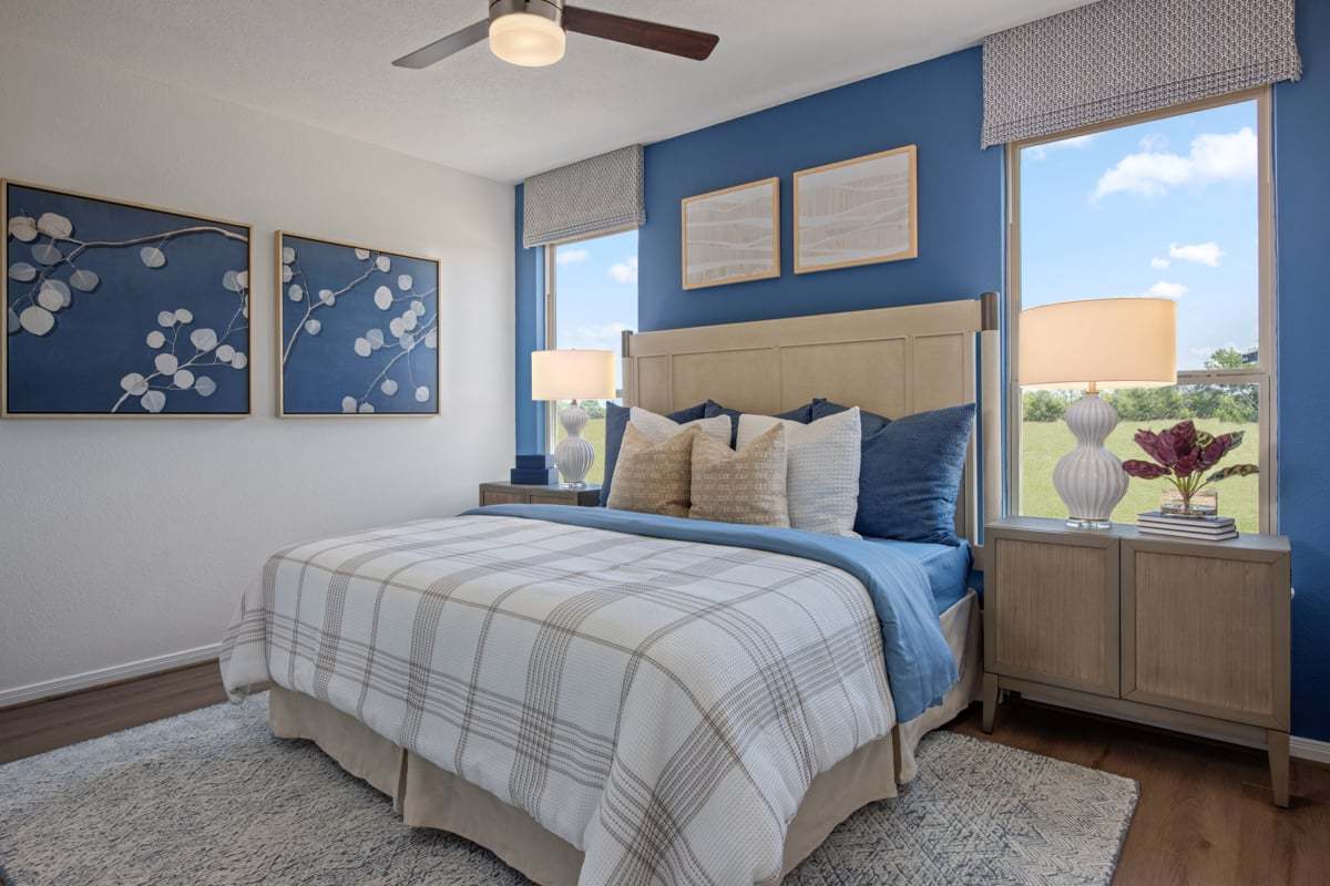 Plan 1243 Modeled - Primary bedroom