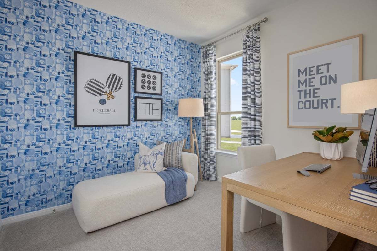 Plan 1243 Modeled - Secondary bedroom