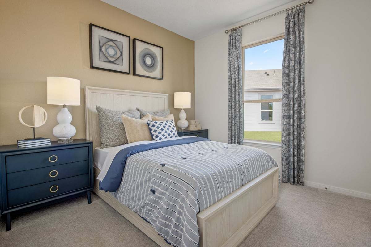 Plan 1243 Modeled - Secondary bedroom