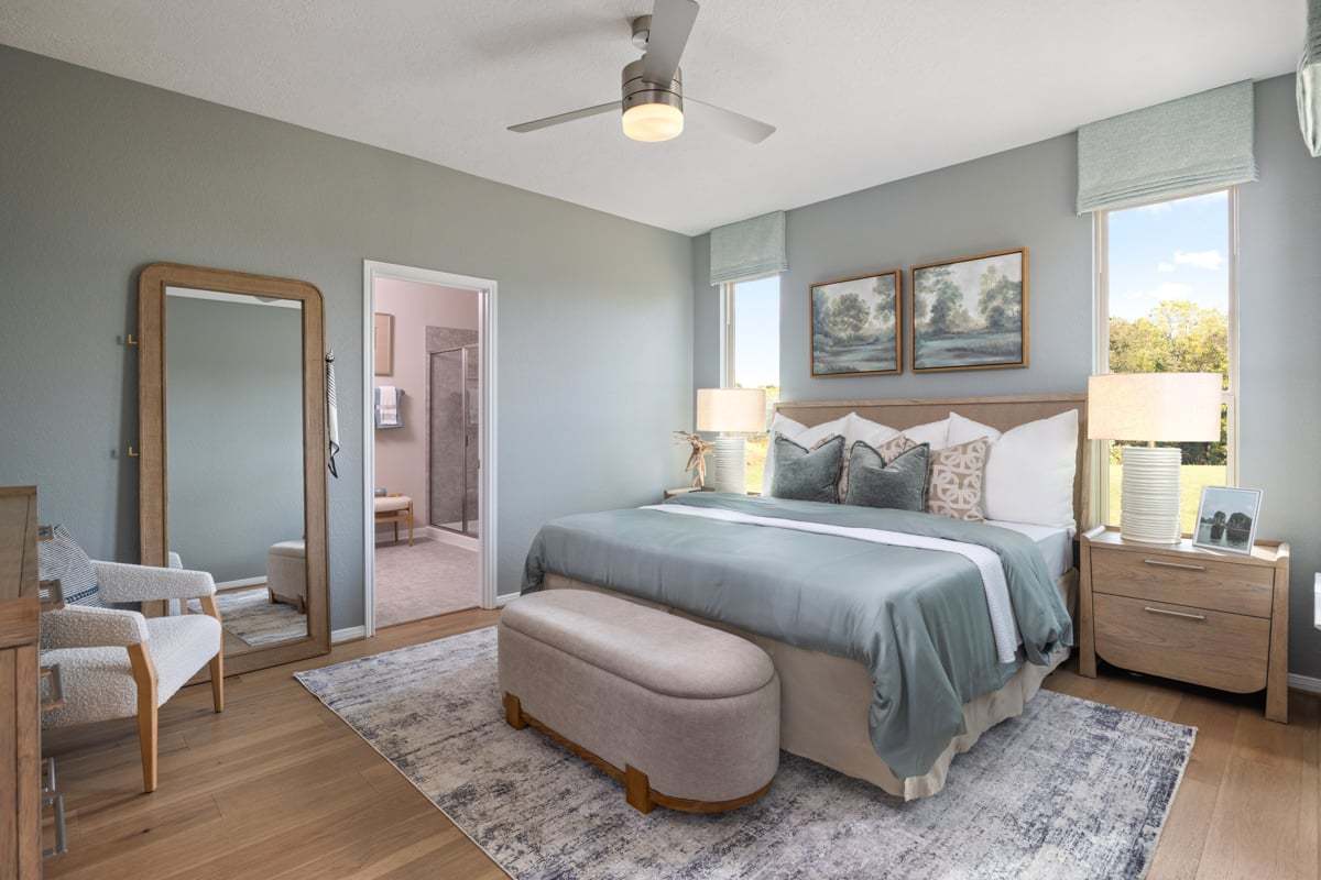 Plan 1605 Modeled - Primary bedroom