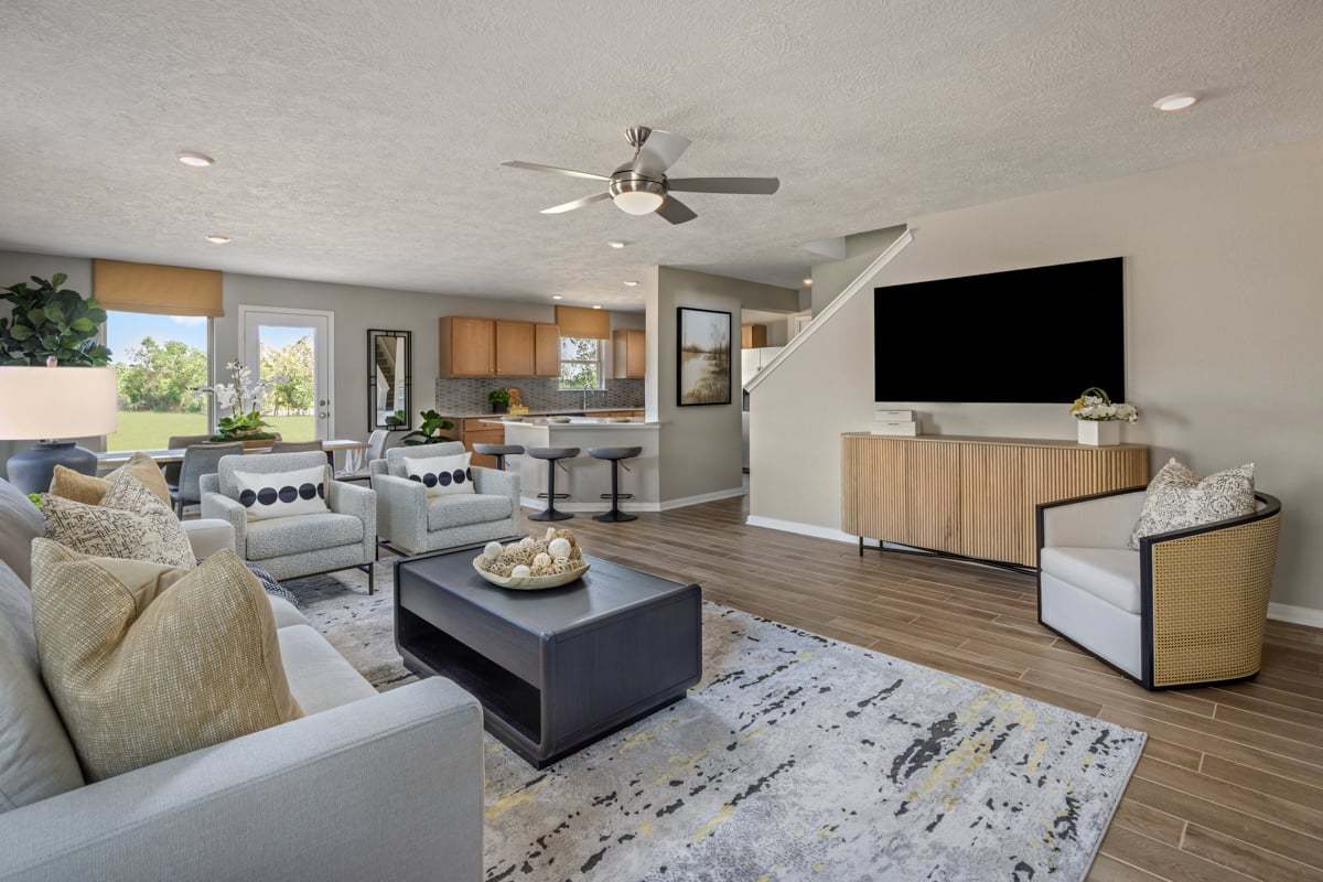 Plan 1907 Modeled - Great room