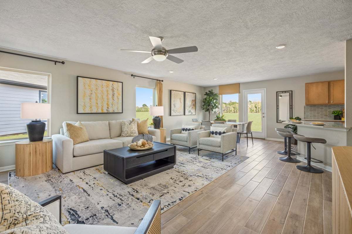 Plan 1907 Modeled - Great room