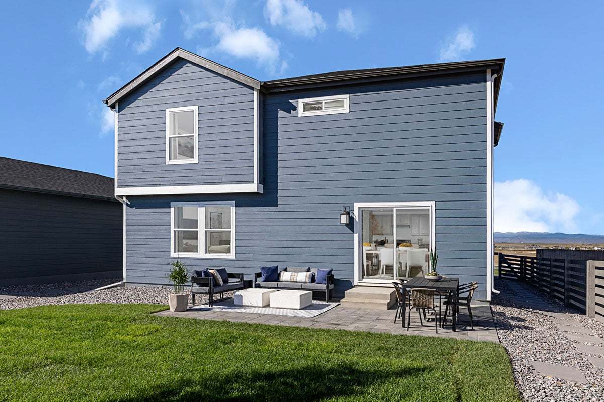 Plan 2502 Modeled - Rear exterior