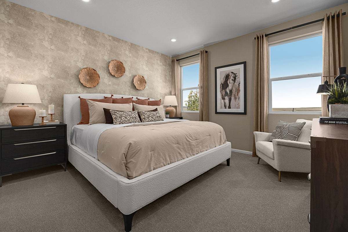 Plan 1543 Modeled - Primary bedroom