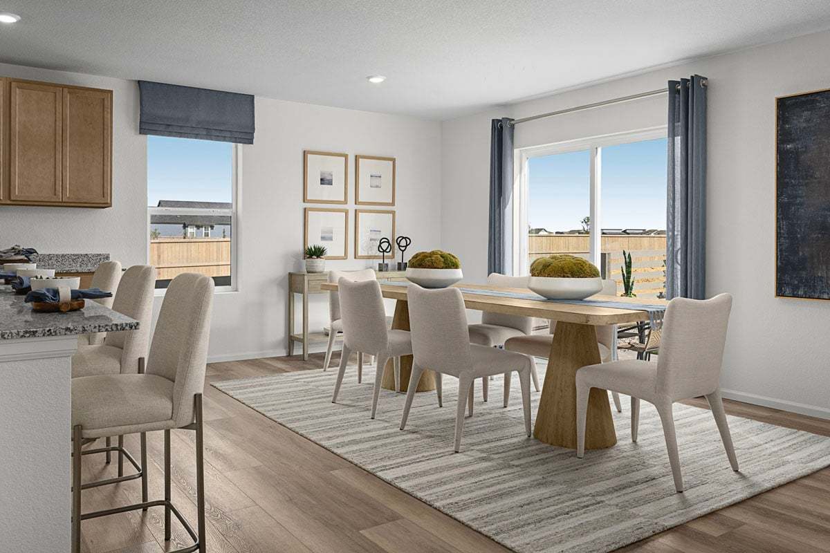 Plan 2502 Modeled - Dining area